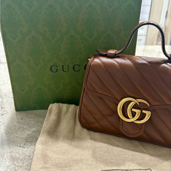 Gucci GG Mini Marmont Mini Top Handle Bag - Picture 4 of 5